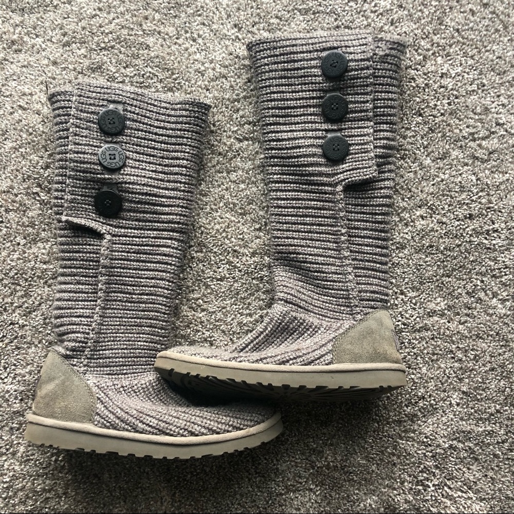 UGG Classic Cardy Button Knit Boots